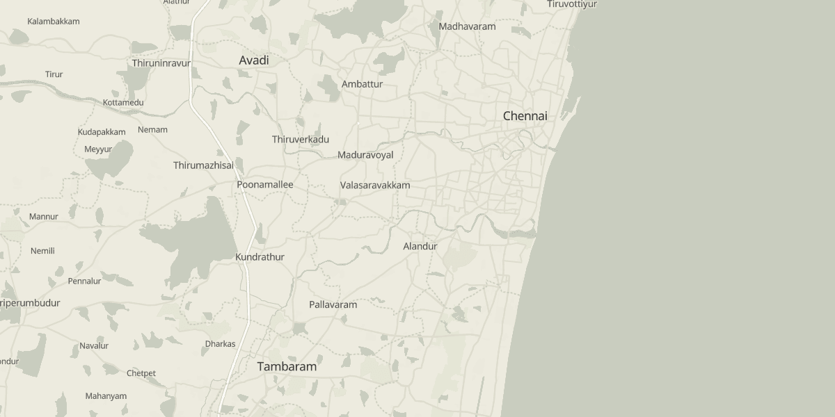 Street map of Chennai